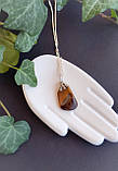 Підвісок тигрове око. Підвіс з тигровим оком. Кулон  мініатюрний тигрове око. Німеччина, фото 2