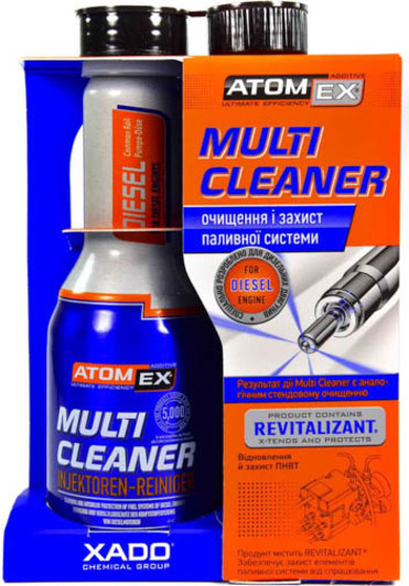 XADO Multi Cleaner (Diesel), 250 мл (XA40113) очищувач паливної системи, фото 1