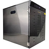 Професійний дегідратор Tekhniko DH-12H-BK (12 лотків) – сушарка для фруктів, овочів, пастили, м’яса та риби, фото 4