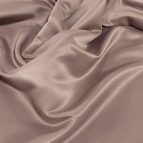 Атлас прокатний щільний матовий (Весільний атлас) Темна пудра