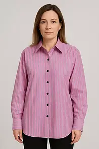 Блуза рожева смужка MKKS7657