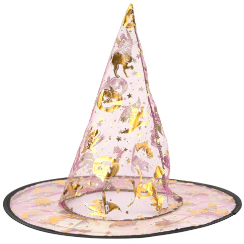 Шляпа відьми Гарбузи (рожева)