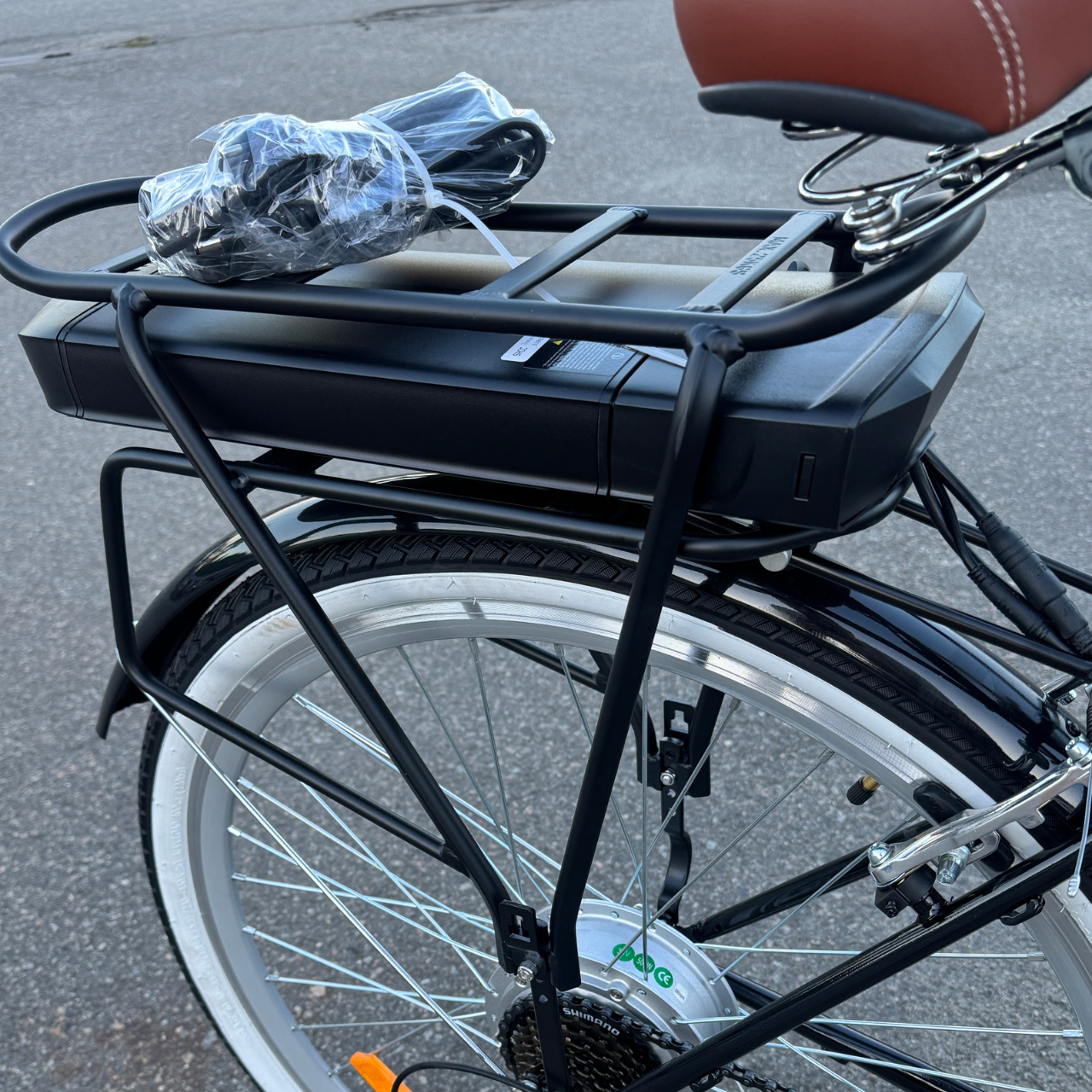 Акумулятор для велосипеда з багажником літієвий Velotrade 48V 12.5 ah 45км запас ходу для електровелосипеда з комплектом ключів