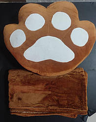 Іграшка-подушка з пледом Лапка,50 см