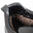 Черевики чоловічі шкіра хутро 592508 Чорні, фото 5