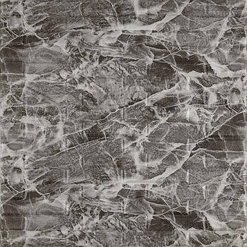 3D панель самоклеюча кладка 700х770х7мм Чорна-біла (330) SW-00000674