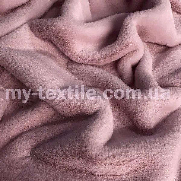 Штучне хутро мокрий кролик 1 см 400 г/м2 Пудра, фото 1