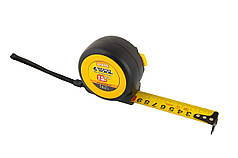 Рулетка MASTERTOOL 7.5 м х 25 мм з магнітами автоматичний фіксатор покриття TPR хроповий механізм 61-0725