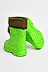 Чоботи піна дитячі зеленого кольору зі з`ємною шкарпеткою р.29/30 205343T Безкоштовна доставка, фото 3