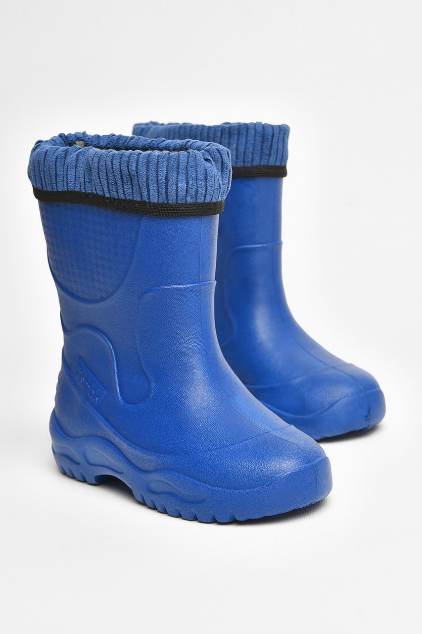 Чоботи піна дитячі для підлітка темно-синього кольору зі з`ємною шкарпеткою 205414T Безкоштовна доставка, фото 1