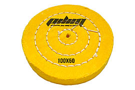 Круг мусліновий Sprut 100мм x 50 шарів жовтий