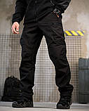 Тактичні штани софтшел чорні draft висока талія ВТ7615, фото 2