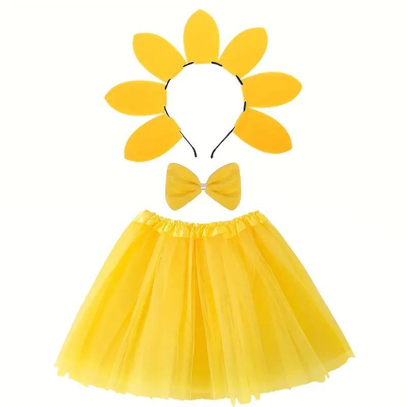 Дитячий костюм для дівчинки квіточок, сонечко, соняшник, фото 1