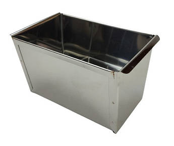 Форма для хліба та кексу 17.5×10,5×10 см з нержавіючої сталі – прямокутна цільна форма для духовки