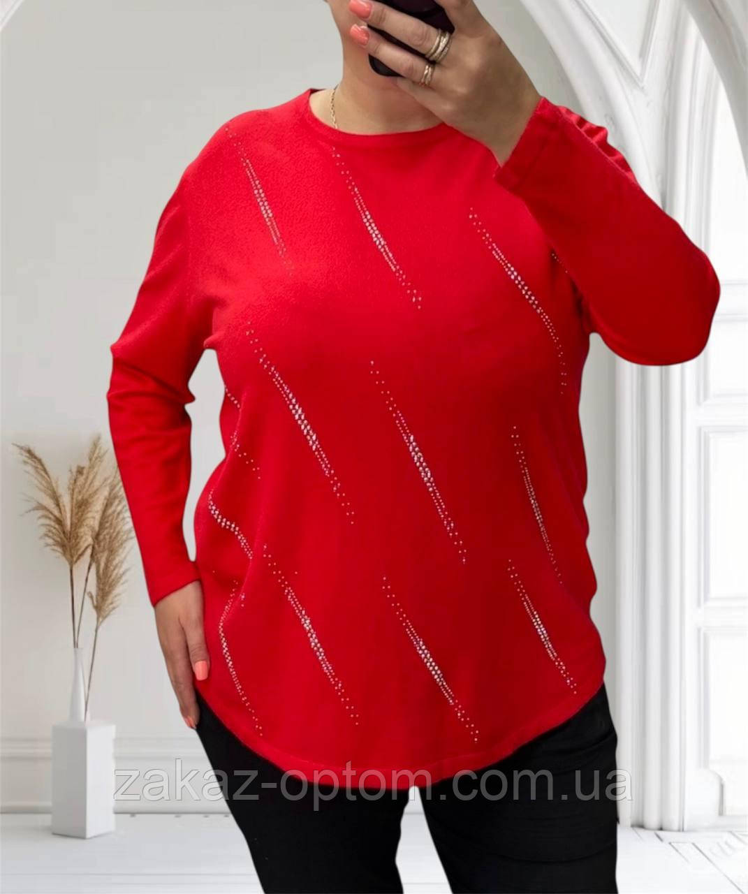 Светр жіночий оптом (52-60) Китай 25222-140245