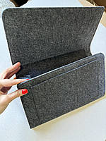 Універсальний чохол з фетру для планшета / ноутбука 9'' - 13'' Big Grey Long (350*250 mm)
