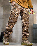 Тактичні штани софтшель піксель draft висока пояс ВТ7614, фото 3