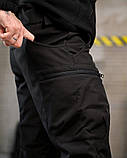 Тактичні штани софтшел чорні draft висока талія ВТ7615, фото 6