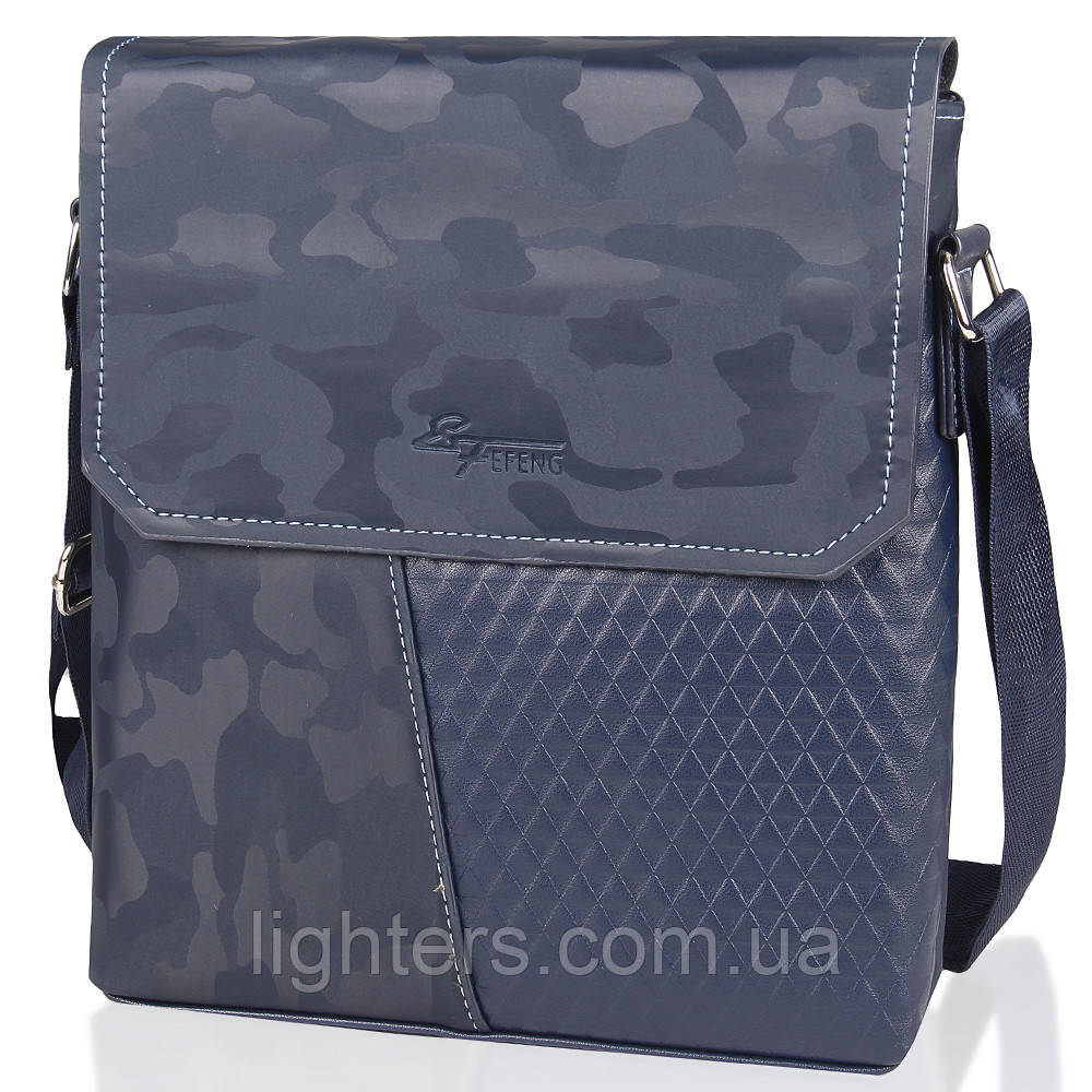 Недорогий сумка чоловіча через плече Palmerston Чоловіча сумка синя US-252, фото 1