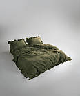 Постільна білизна Limasso Stonewashed Exclusive Ranforce 160 х 220 см Capulet Olive, фото 5