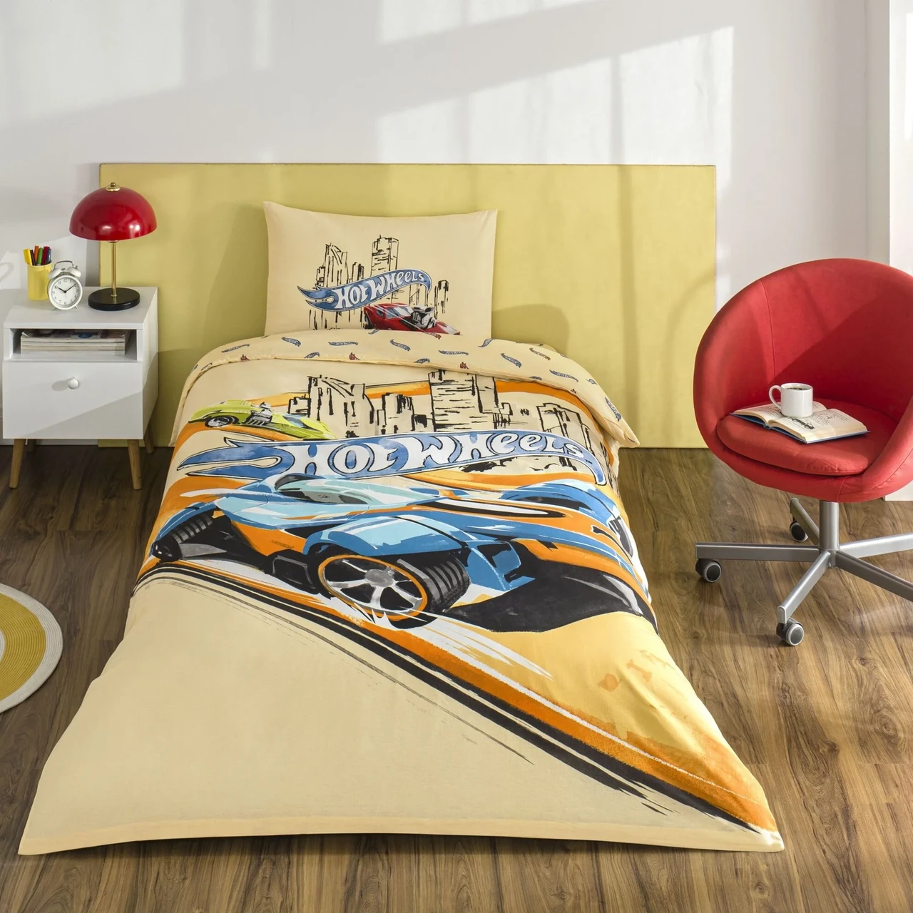 Постільна білизна TAC Disney 160×220 см Hot Wheels Winner, фото 1