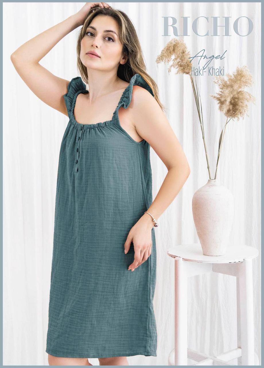 Жіночій сарафан Richo Angel Haki XL, фото 1
