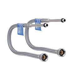 Шланг для під'єднання змішувача Thermo Alliance Standart (пара) 60 см NYLON M10x1/2" В довгу голку TAS386W60L