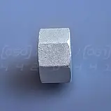 Заглушка нержавіюча DN40 (1"1/2) з внутрішньою різьбою BSPP, н/ж сталь AISI304, Class 150, восьмигранна, фото 10