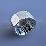 Заглушка нержавіюча DN40 (1"1/2) з внутрішньою різьбою BSPP, н/ж сталь AISI304, Class 150, восьмигранна, фото 7