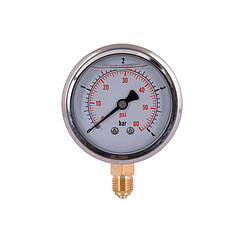 Манометр із гліцерином Thermo Alliance Forte 4 бари, 1/4"Н, нижнє під'єднання TAF170G4B
