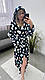 Теплий довгий халат із капюшоном, у великий горошок мікі маус, фото 6