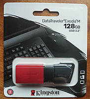 Флеш накопичувач USB 128Gb Kingston DataTraveler Exodia M, Black/Red, USB 3.2 Gen 1 (DTXM/128GB)