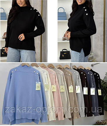 Светр жіночий батал оптом (50-56) Китай 76610-140347, фото 1