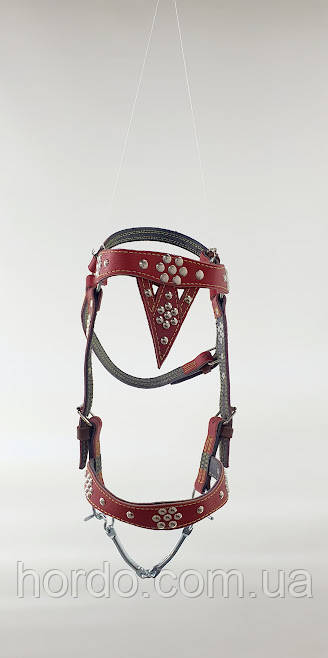 Наголовник, шкіра,ручна робота, фото 1