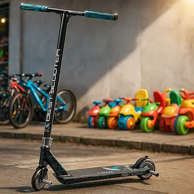 Дитячий трюковий скутер самокат для екстремального катання і трюків / Вуличний транспорт пегі колеса PU 110 мм