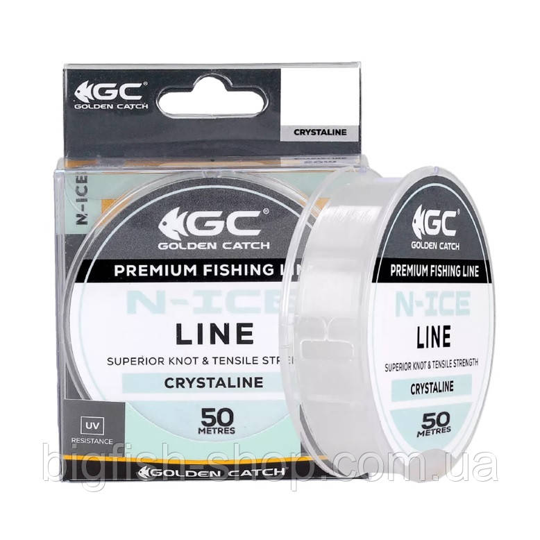 Волосінь Golden Catch N-Ice Crystaline 0.128 мм.(50 м.)