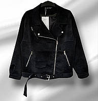 Жіноча куртка косуха, екошкіра, демісезонна, орієнтовно на M/L,XL/2XL, див.заміри в описі