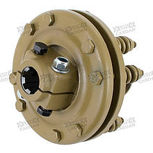 Фрикційна муфта - хрестовина 30.2х80, 6 шліців 34.9 мм (1 3/8”), 2 диска, 900 Нм (FC3080-6-900)