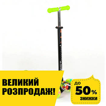 Дитячий триколісний самокат Best Scooter А 25534 /779-1332 Зелений