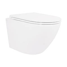 Унітаз підвісний Qtap Robin безобідковий із сидінням Soft-close QT1333046ENRW