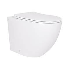 Унітаз підвісний Qtap Robin Ultra Quiet безобідковий із сидінням Soft-close 520x365x365 мм WHITE