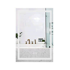 Дзеркало Qtap Mideya (DC-F936) 500х800 з LED-підсвічуванням Touch, з антизапотіванням, димером QT2078F936W