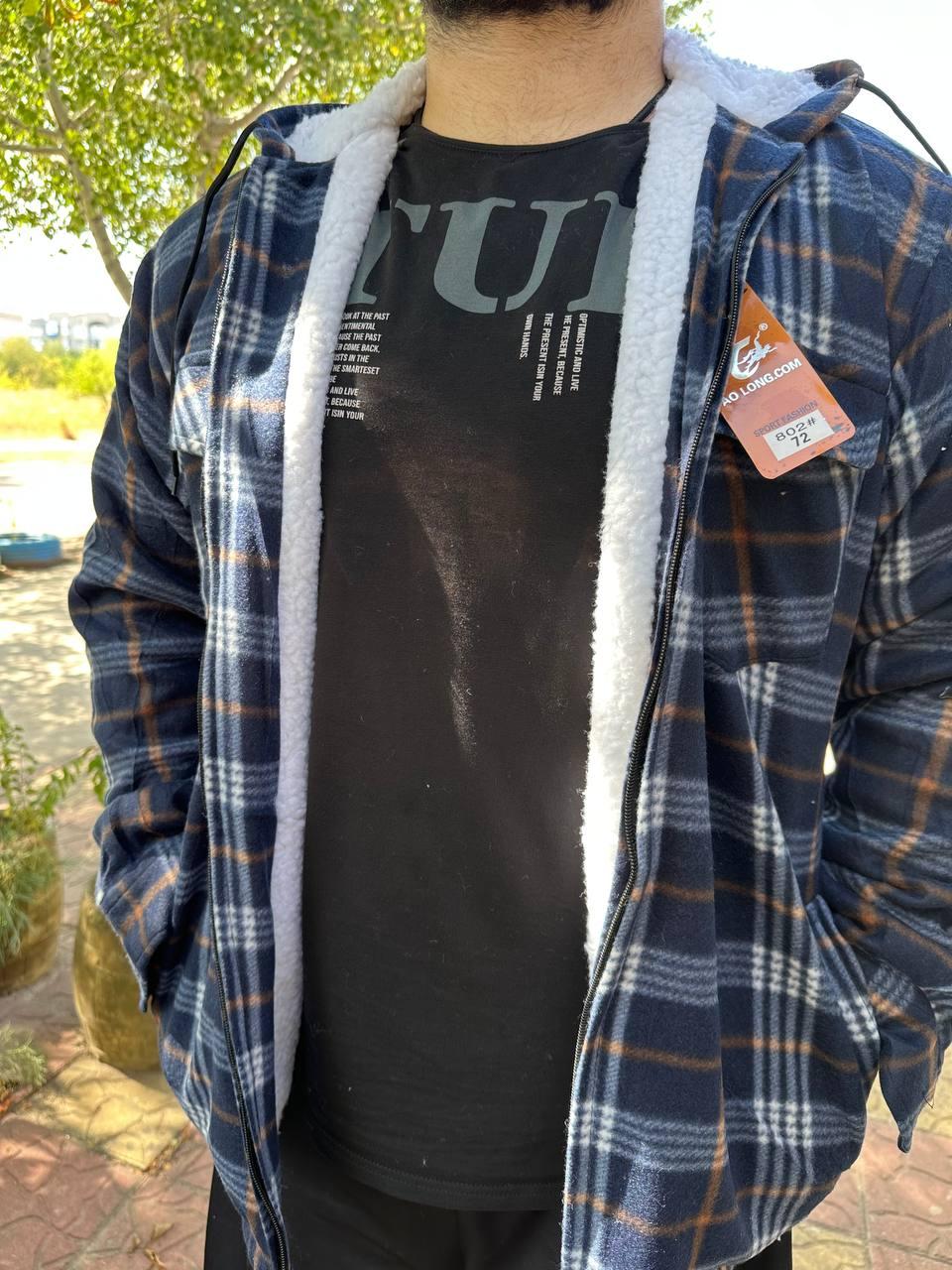 Теплі чоловічі куртки з хутром та капюшоном "AO.LONG" Art: 802 Батали, фото 1