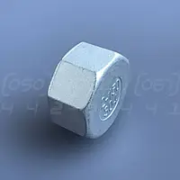 Заглушка нержавіюча DN50 (2") з внутрішньою різьбою BSPP, н/ж сталь AISI304, Class 150, восьмигранна