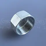 Заглушка нержавіюча DN50 (2") з внутрішньою різьбою BSPP, н/ж сталь AISI304, Class 150, восьмигранна, фото 7