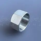 Заглушка нержавіюча DN50 (2") з внутрішньою різьбою BSPP, н/ж сталь AISI304, Class 150, восьмигранна, фото 6