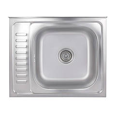 Кухонна мийка Brinex 6050-R 0,6 мм Satin (BRIN6050RSAT06)