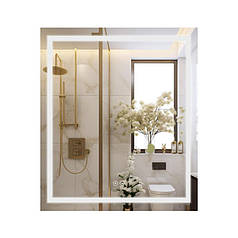 Дзеркало Qtap Mideya (MI1) 700х800 з LED-підсвічуванням Touch, з антизапотіванням, димером QT2078DCF7080W