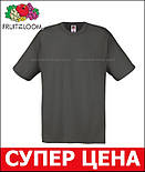 Футболка чоловіча сіра легка (світлий графіт) Original T Fruit of the Loom 54, Світлий графіт, фото 3