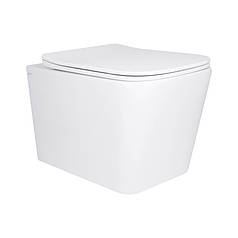 Унітаз підвісний Qtap Tern Ultra Quiet із сидінням із сидінням Soft-Close WHITE QT17332303AW